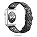 YiJYi for Apple Watch Band 38mm 42mm, Soft Silicone Sport Strap Replacement Wristband iWatch Bands for Apple Watch Series 3,Series 2,Series 1 (1.Gray-Black, 42mm)