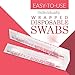 Shreya Waterproof Mascara Remover Swab - 100 Pcs Individual Packaging, Liquid Filled Swabs - 100% Double Sided Tips Pure Cotton Design, Perfect for Water Resistant Eye Makeup Cleaning