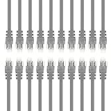 GearIt 20-Pack, Cat5e Ethernet Patch Cable 3 Feet - Snagless RJ45 Computer LAN Network Cord, Gray [Lifetime Warranty]