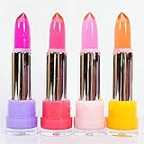 KeyZone 1x Womens Lucency Moisturizing Gloss Change Colors Jelly Moisture Lipstick Random Color