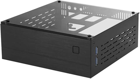 Museourstyty B01 Mini ITX Chasis de aluminio/vidrio, carcasa de ordenador para juegos de PC BK a