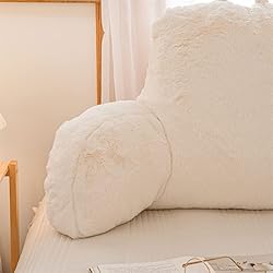 NTBED Reading Pillow Faux Fur Bed Wedge Backrest