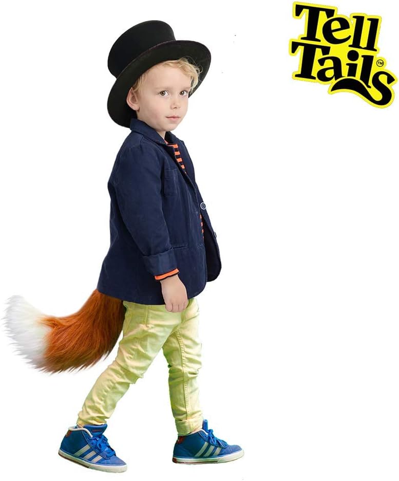 TellTails Fox Fluffer Costume Tail for Kids, Unisex, One Size