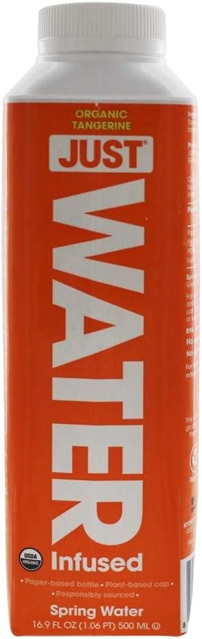 Just Water, Infused Water Tangerine Organic, 16.9 Fl Oz