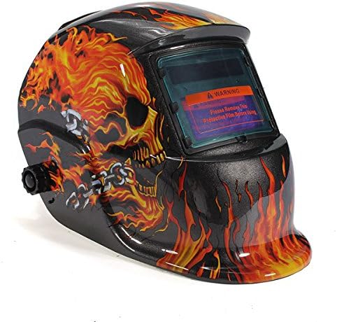 WELDTOOLS Welding Helmet Auto Darkening Solar Powered Weld/Grind Selectable Mask Protector for Arc Tig Mig Grinding Plasma Cutting