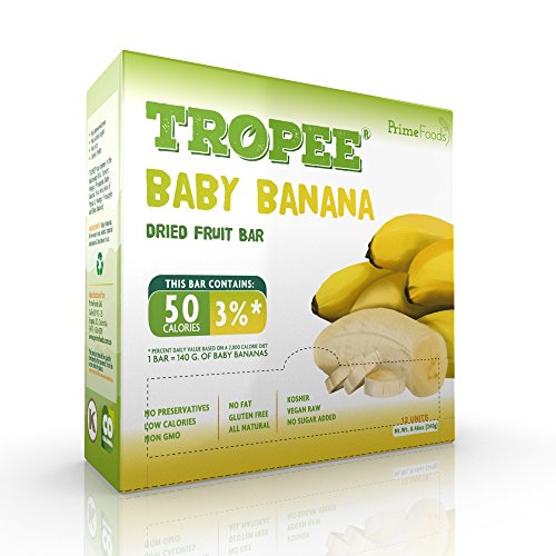 Tropee Gluten Free Food Fruit Bars Baby Banana 20g Box Of 12 Healthy