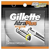 Gillette AltraPlus Razor with Lubrastrip, 10 Count, Mens Razors / Blades