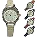 Fieldwork watch Fashion Watch nattito tomato leather belt white ASS075-1 Ladies