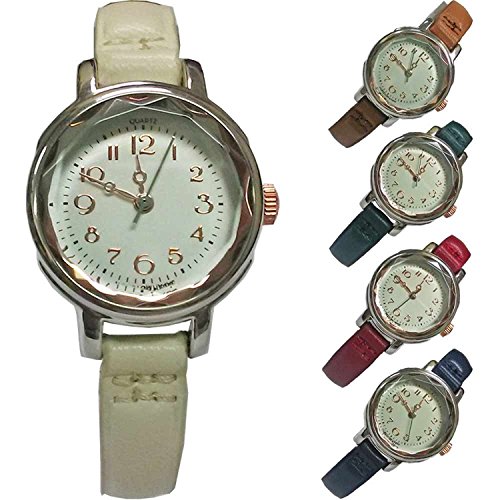 Fieldwork watch Fashion Watch nattito tomato leather belt white ASS075-1 Ladies