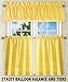 Ellis Curtain Stacey Sheer Tailored Tier Pair Curtains, 56