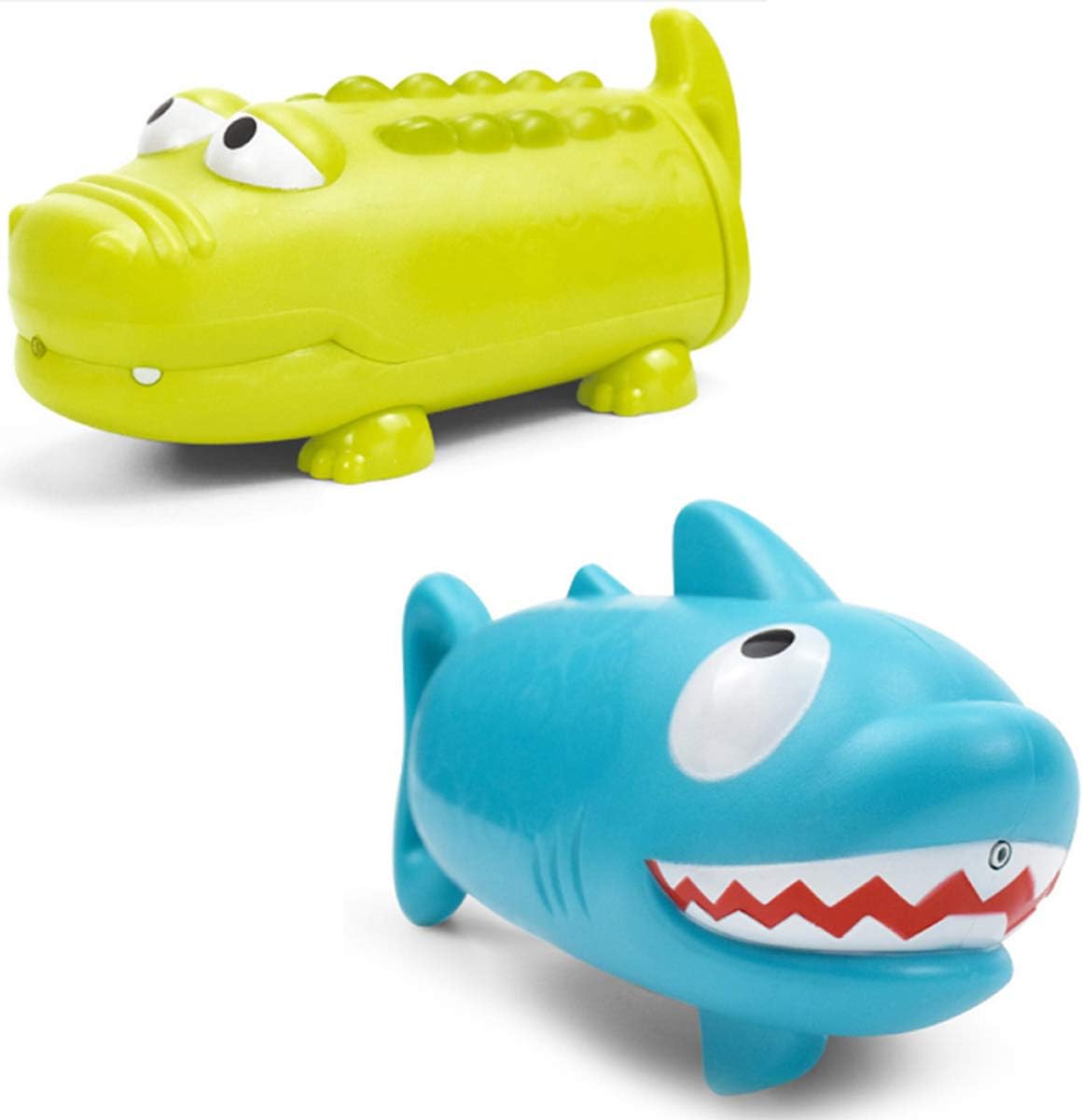 haomsj Water Squirt Guns for Kids Swimming Pool Party Outdoor Beach Toys Shark and Crocodile Toys 2 Pack
