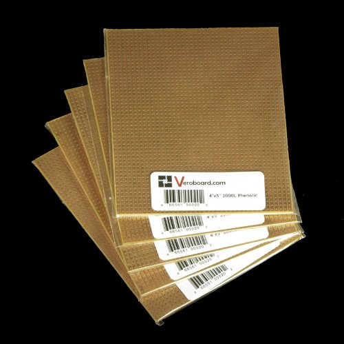 Pack of 5 Prototype Stripboard 4