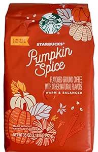 Starbucks 2019 Pumpkin Spice Ground Coffee Natural Flavors, 35 Ounce