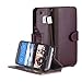 HTC One M9 Case, ACEABOVE® [Stand Feature] HTC One M9 (Hima) Wallet Case **NEW** [Book Cover Case] [Purple]