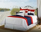 Victor Mill Latitudes Red, Navy, White 9 Piece