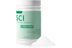 FSBBTAIBANLE 1 Pound Sodium Cocoyl Isethionate, Premium Sodium Cocoyl Isethionate (SCI) Powder, Amazing Bubbles, Gentle on Skin, Biodegradable, Suitable for Making Bath Bombs