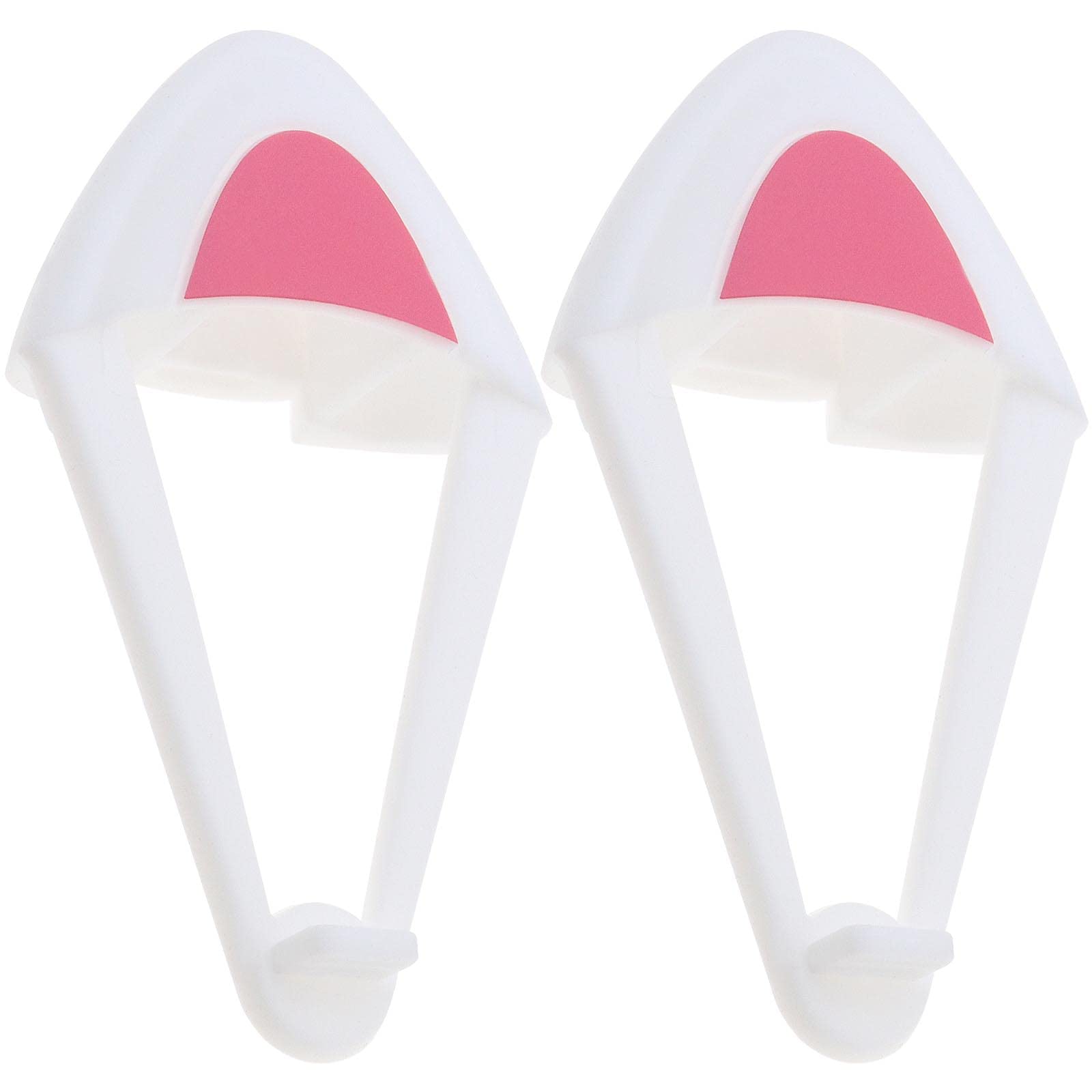 Create idea 1 Pair Silicone Cat Ears Over-Ear Headsets Cute Decoration Adjustable Straps Attachment Accessory for Video Live Gaming Headphones White