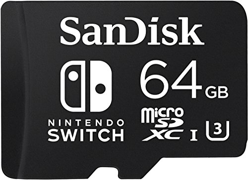 SanDisk 64GB microSDXC UHS-I card for Nintendo Switch - SDSQXAT-064G-GN6ZA