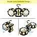 LED Work Light, totobay Dual Head Emergency Work Light with Rotating and Magnetic Design 4 Modes Outdoor Camping Light 6AAA Battery（not Included) (Yellow)