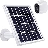 Solar Panel Compatible with Arlo HD, Power Arlo HD Outdoor Camera Continuously with Adjustable Mount, 12 Feet/ 3.6 m Waterproof Cable and Micro USB Connector, Charging with Arlo HD No More Batteries