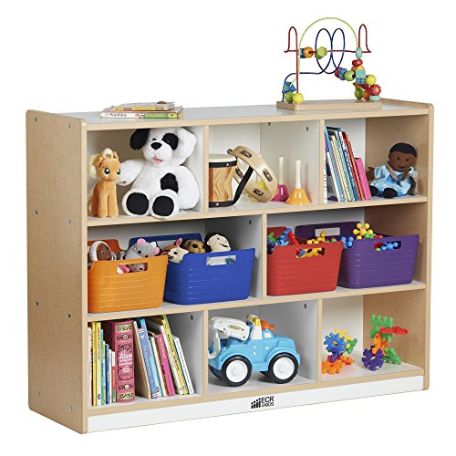 ECR4Kids Assorted Large BendiBins with Handles, Stackable Plastic