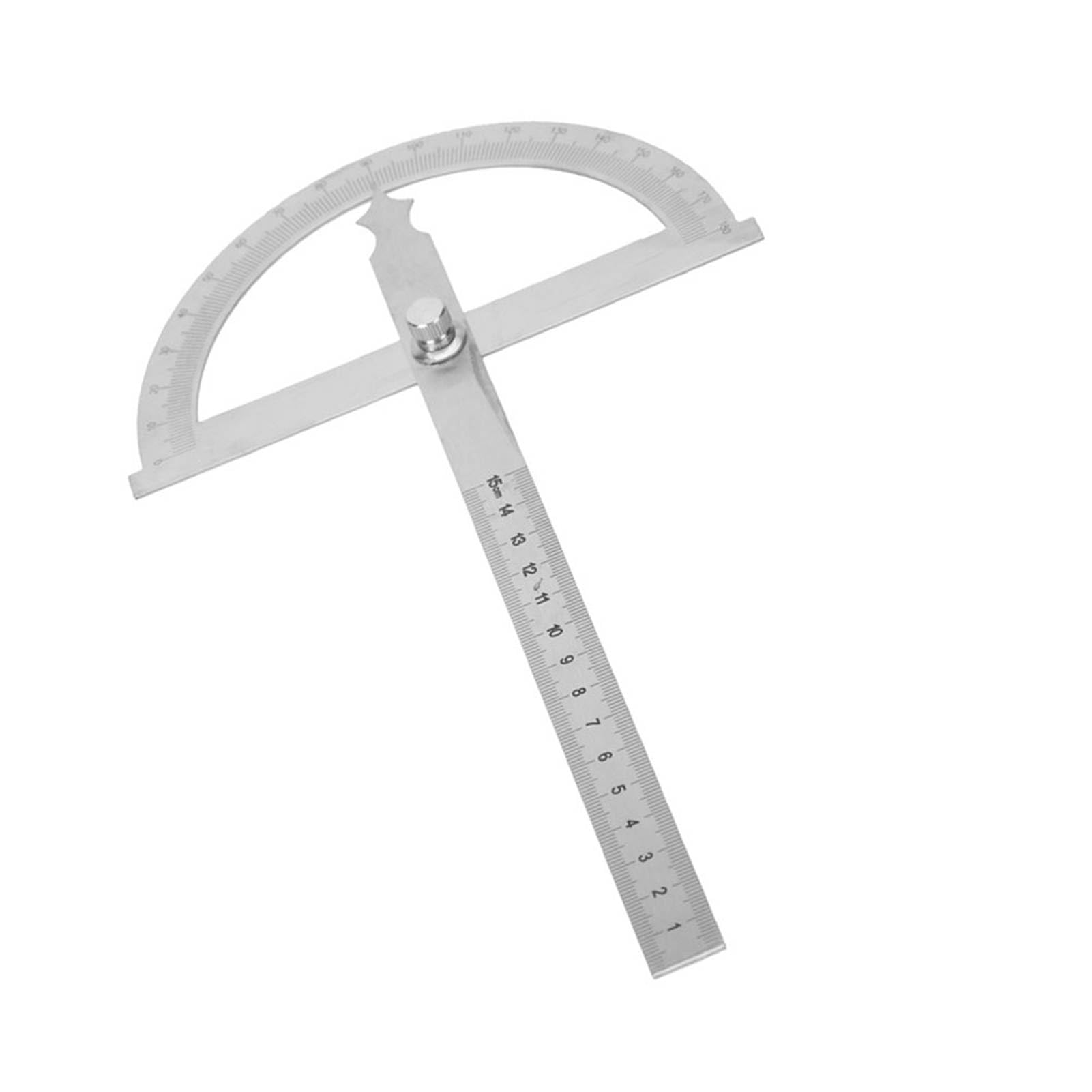 Stainless Steel Protractor, 0-180 Degree 15cm Digital Inclinometer Protractor Goniometer Angle Finder Gauge Ruler(150 * 200mm)