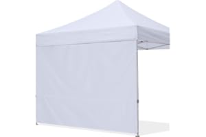 HLong Canopy Tent Sidewall for 10x10 Pop Up Canopy, 1 Piece, White
