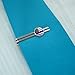 GRAPHICS & MORE Thin Blue Line American Flag Round Tie Bar Clip Clasp Tack Silver Color Plated