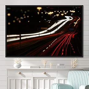 signwin Framed Canvas Wall Art Light Exposure Colorful...