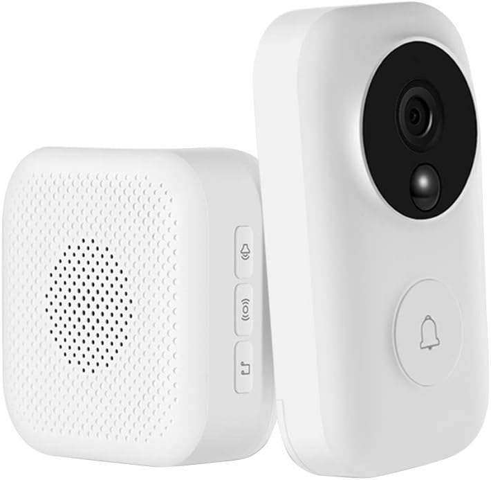 1080P WiFi Video Doorbell Camera Smart Wireless Doorbell with Chime, AI Face Recognition, Fireproof Material PIR, Motion Detection, Night Vision, Two-Way Audio, Works with iOS and Android Smart Phone
