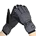 CAMYOD Waterproof Ski Snowboard Gloves with 3M Thinsulate, Cold Weather Gloves for Men(Piping,M)
