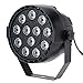 Lixada 10 Packs DMX-512 RGBW LED Stage PAR Light Strobe Professional 8 Channel Party Disco DJ Show 15W AC 100-240V