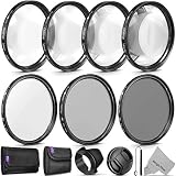 52MM Altura Photo UV CPL ND4 Lens Filter and Close-Up Macro Accessory Kit for Lenses with a 52mm Filter Size