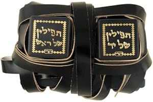 Kosher Tefillin Peshutim for Right Handed, Sefaradi Version, from Israel, with Free Bag by Peer Hastam