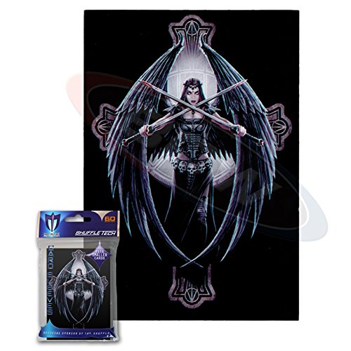(60) Max Protection Dark Angel Design Small Gaming Trading Card Protector Sleeves for Yu-Gi-Oh! Cards