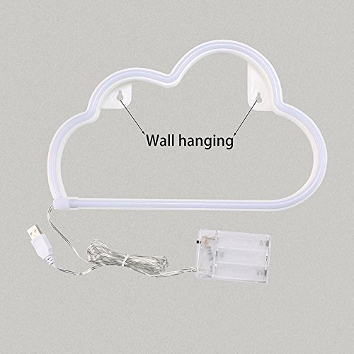 Clouds Signs Wall LED Neon Light, Decor Night Lamp for Chistmas, Wedding Birthday Party & Bedroom