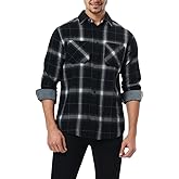 FAHIZO Men's Button Down Regular Fit Long Sleeve Plaid Flannel Casual Shirts