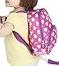 Nuby Quilted Baby Backpack with Safety Harness,Pink Hearts