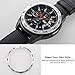 [Aluminum] Galaxy Watch 46mm Bezel Styling, Galaxy Gear S3 Frontier & Classic Bezel Ring Adhesive Cover Anti Scratch Aluminium Protection Tachymeter, Design for The Galaxy Watch Accessories - Silver