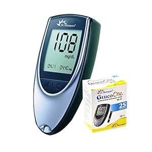 DR. MOREPEN GlucoOne Blood Glucose Monitor Model BG 03 with 25 Strips