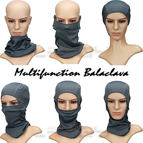 LEAGY Balaclava Sports Face Mask/Premium Balaclava Ski Mask - Motorcycle Balaclava - Stay Warm and Dry/Face Mask Sports Balaclava. Half Face Mask, Half Mask (Grey)