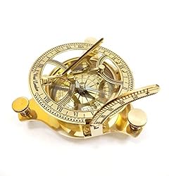 5" Sundial Compass Solid Brass Sun Dial