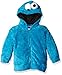 Sesame Street Toddler Boys' Fuzzy Costume Hoodie (Multiple Characters), Cookie Monster, 3T