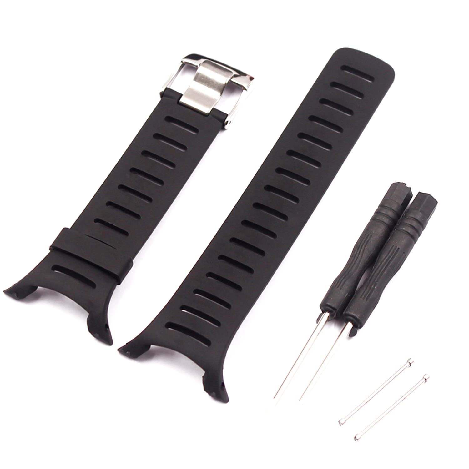 JTMM Soft Rubber Replacement Silicone Strap For SUUNTO T Series T1 T1C T3 T3C T3D T4C T4D Men Women's Watch Strap