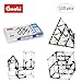 Goobi 110 Piece Construction Black and White Set Building Toy Active Play Sticks STEM Learning Creativity Imagination Children’s 3D Puzzle Educational Brain Toys for Kids with Instruction Booklet