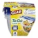 Gladware Lockware To Go Food Storage Containers | Glad Medium Size Round Food Storage That Holds up to 32 Ounces of Food, Solids, or Liquids | 32 oz Containers, 4 Count Set