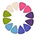 Sunmns Felt Ukulele Picks Plectrums, 12 Pieces