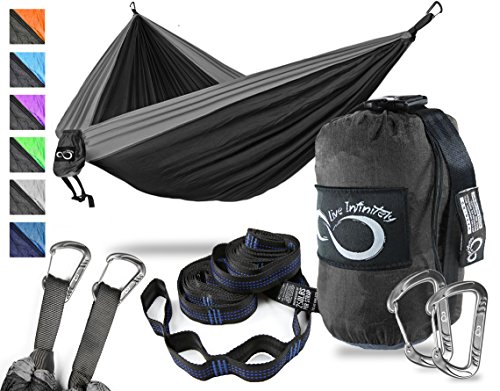 Double Camping Hammock- Best Lightweight & Portable Two Person Hammock Set –Aluminum Wiregat ...