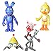 Max Fun Set of 12 pcs Five Nights at Freddy's Action Figures Toys Dolls Xmas Gifts Cake Toppers, 4 inches