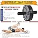 ACF Ab Roller for Abdominal Exercise – Best Ab Power Wheel for Strengthening Core (Grey AB Wheel)